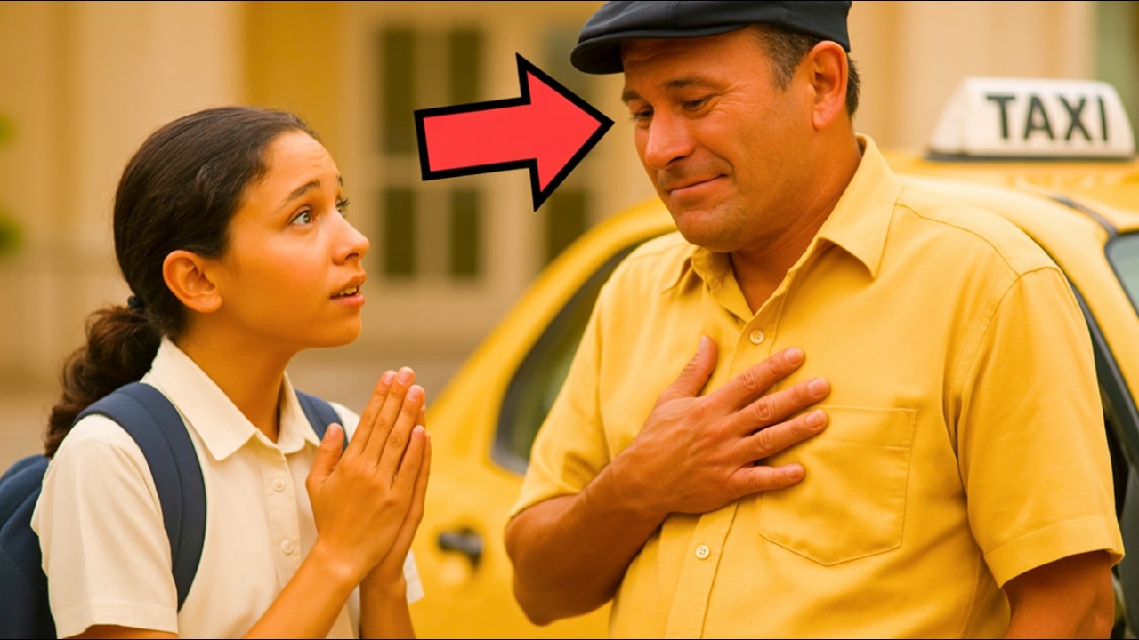 فتاة تطلب من سائق التاكسي أن يمثلها في المدرسة… رده يغير حياتها