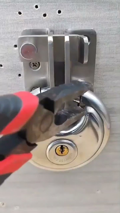 Product Link in the Comments! 🔒 Heavy Duty Round Stainless Steel Padlock  🔒
