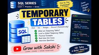 Temporary Tables in SQL Explained | Local vs Global Temporary Tables | SQL Tutorial for Beginners