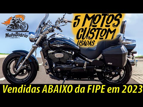 Moto BOA e BARATA 😮😮 5 motos CUSTOM USADAS, vendidas ABAIXO da FIPE em  2023 😀😀 - YouTube