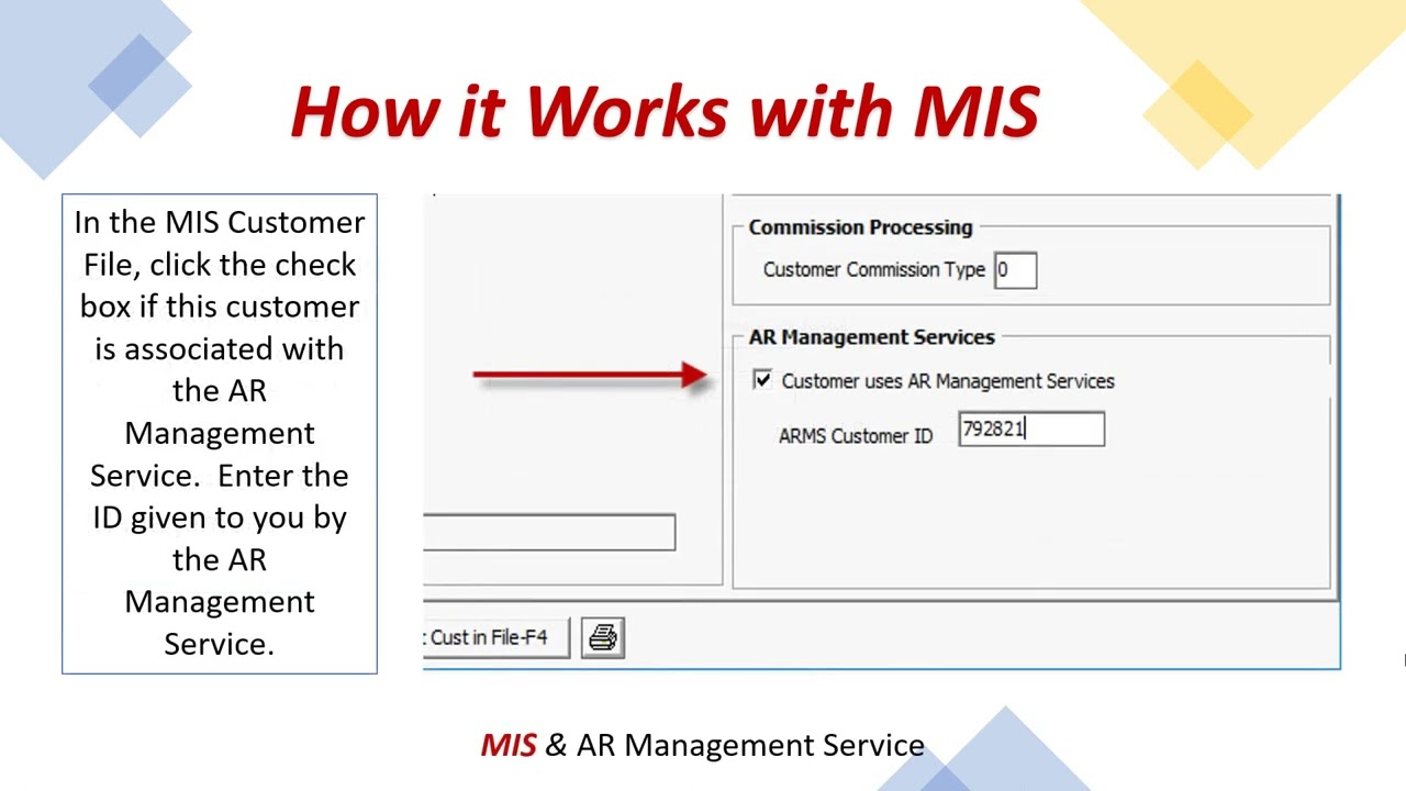 IBS Receivables Management Service Interface with MIS – JBL Solutions MIS Accu-Tech