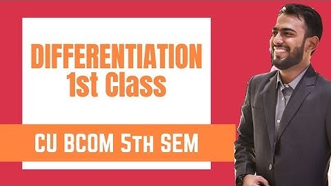#1/5 Differentiation | CU BCOM 5th Semester Maths | ADNC | 2024-2025 🔥