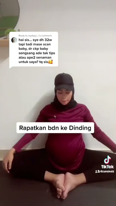 Senaman baby songsang dan uri kebawah 🔥