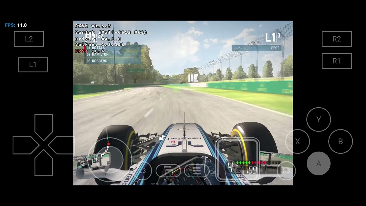 Winlator v10.1 test F1 2014 , Mali gpu Dimensity 7300