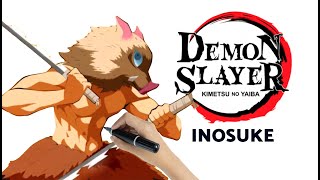 Drawing Inosuke 😎🎨 | The Story of the Wildest Demon Hunter 🐗💥Kimetsu no Yaiba