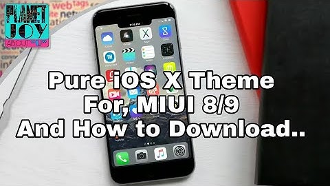 Pure iOS X Theme for MIUI theme