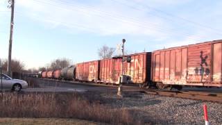 CN SD70M-2 8013 & ES44DC 2226 w/P5 - Bourbonnais, IL - Jan. 19th, 2013