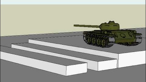 Sketchyphysics Tank Driving 3D animation