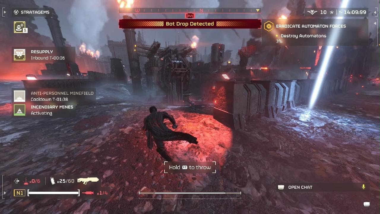 HELLDIVERS 2 Cyberstan Eradicate Transcendence (Solo NoDeath Mines Only )