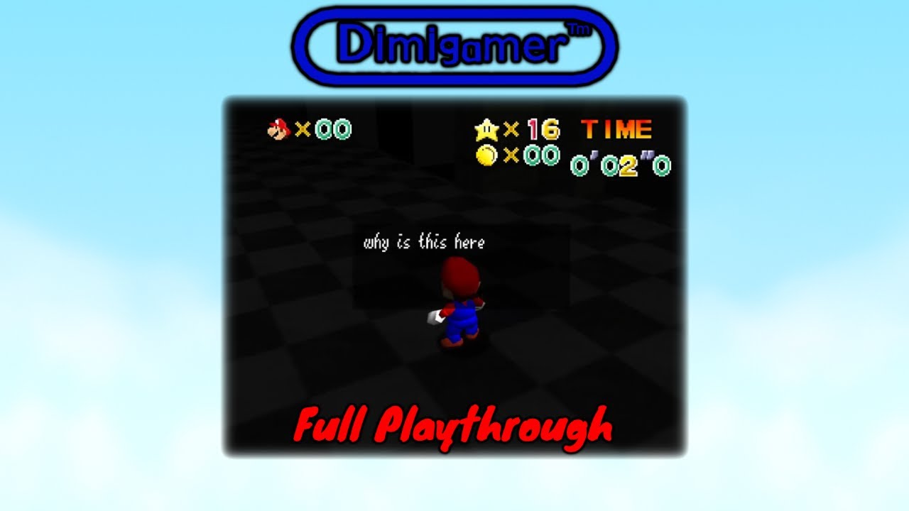 【Super Mario 64 B-Roller Demo】Full Playthrough | No Commentary