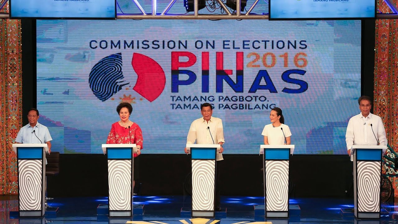 Pilipinas Debate 2016: For presidential candidate Replay full video