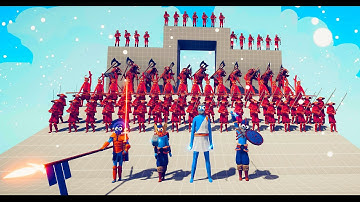 Odin, Thor, Ares, Zeus vs Units (TABS Mod)