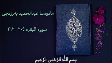 صوت رائع يريح القلب  شيخ عبدالحميد برزنجي سورة البقرة آية  ٢٠٤ - ٢١٢