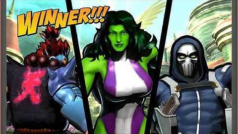 Ultimate Marvel vs  Capcom 3 - Playthrough as She Hulk/Akuma/Taskmaster