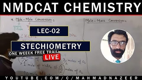 NMDCAT | Mole calculations | chemistry