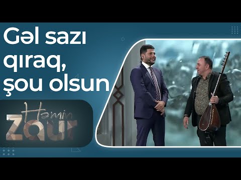 Zaur Kamal Aşıq Mübarizin sazının tellərini qırmaq istədi - Həmin Zaur