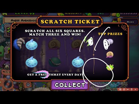 Everyday Scratch-Ticket with new update monsters (1 elements must be removed from prize pool 😡😡)