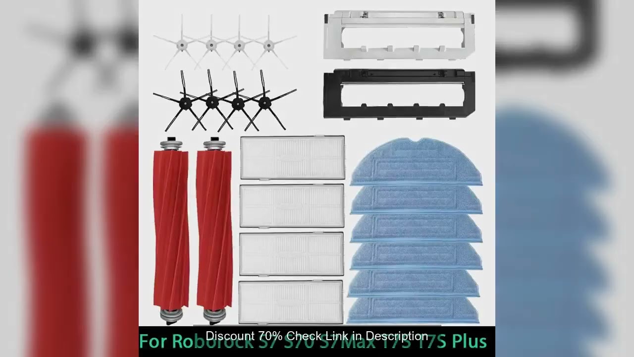 For Roborock S7 S70 S7Max T7S T7S Plus Main Brush Hepa Filter Mop Pad Spare Parts Vacuum Cleaner Acc