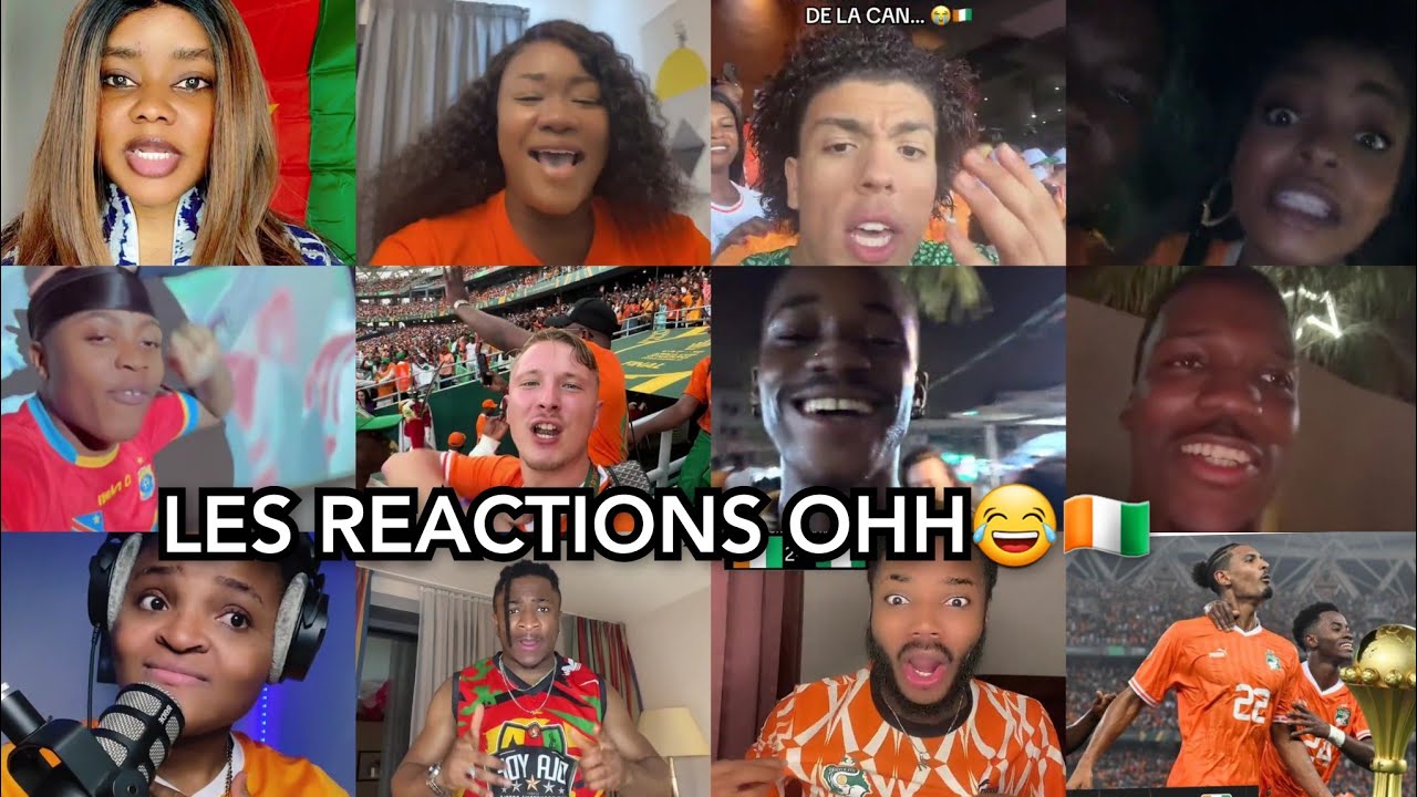 😂🇨🇮LES REACTIONS APRÈS LA VICTOIRE DE L'ÉQUIPE DE CÔTE D'IVOIRE.  CHAMPION D'AFRIQUE