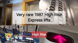 Very rare 1987 High rise Express lifts