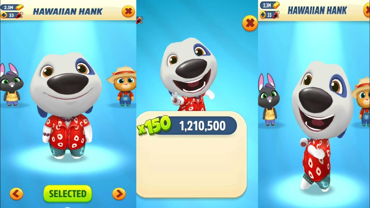 Talking Tom Gold RUn Booster Hank Reverse Gameplay - YouTube