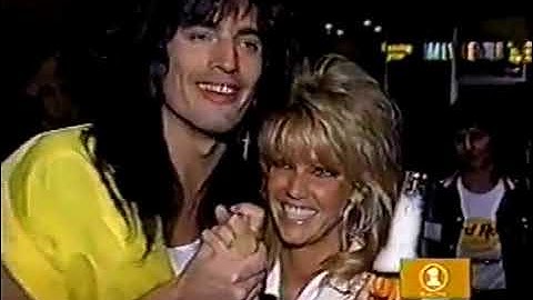 1986 Tommy Lee & Heather Locklear getting married clip