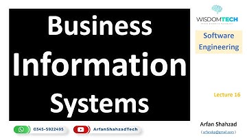 SE 16: Business Information System in Urdu by Arfan Shahzad