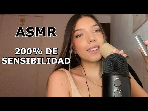 ASMR 200% DE SENSIBILIDAD - SUSURROS DIRECTO A TUS OIDOS | MOUTHSOUNDS Y FRASES POSITIVAS
