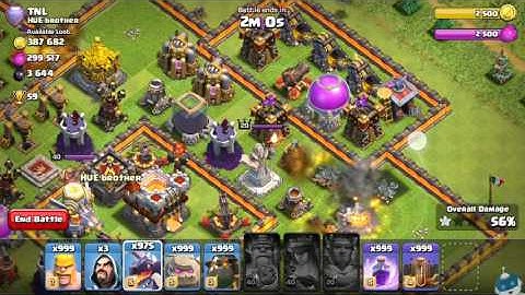 Attack with dragon Clash Of Clans with xmod games