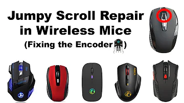 How to fix wireless mouse scroll wheel jumping up and down || Jumpy Scrolling wheel (Encoder repair)