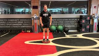 Low Box Straddle Jump to Shuffle