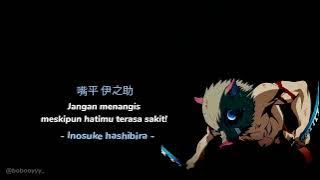 Kata-kata Anime | Inosuke - Takdir mahluk hidup [ Kimetsu no yaiba ]
