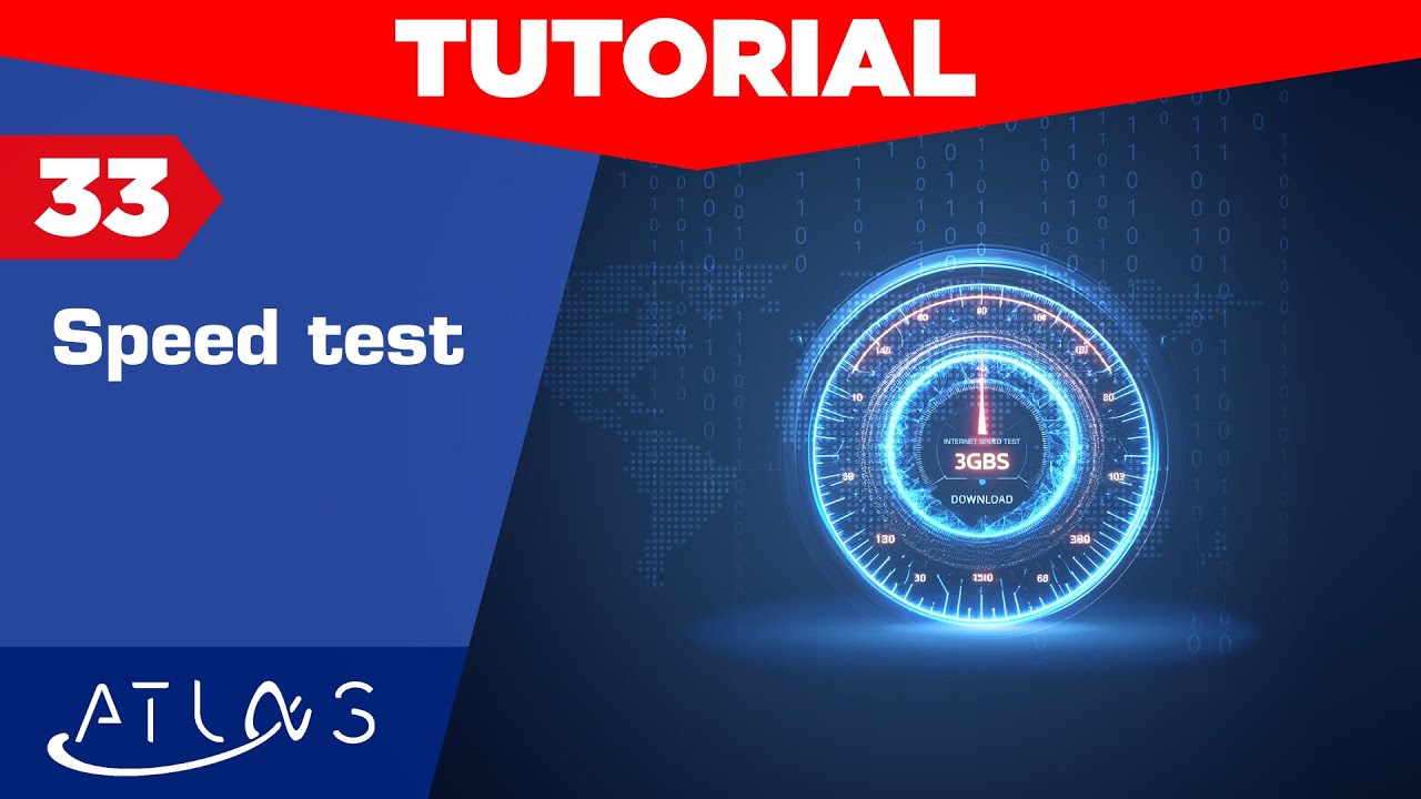 ATLAS NG tutorial: [33] Speed test - YouTube