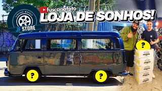 LOJA DE SONHOS! ESCOLHENDO AS RODAS DA KOMBI JUDITE NA JF STORE  EP  30   Fusca na Foto