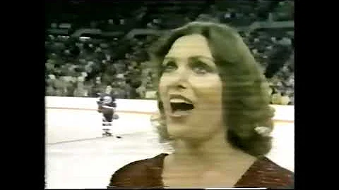 National Anthems Edmonton Oilers Sharon Braun vs  ...