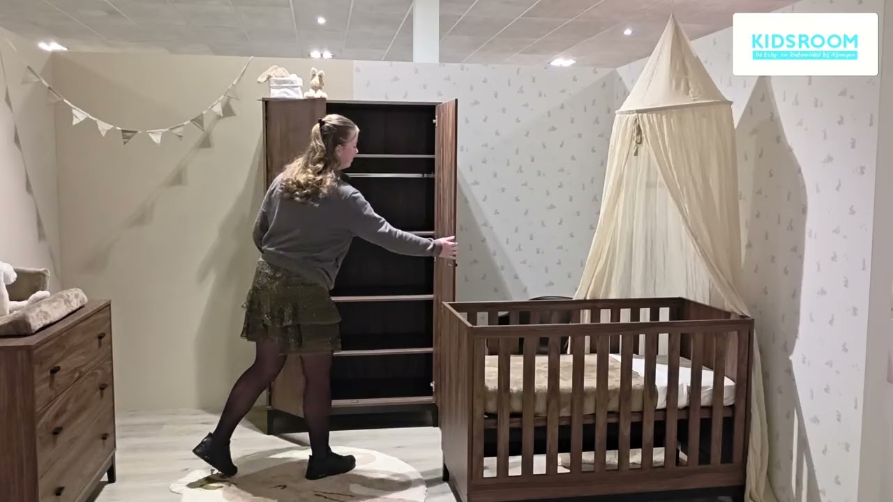 Vipack Ilyas babykamer 3-delig - walnut - review Kidsroom Beuningen