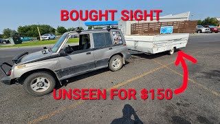 Purchased A $150 Pop-up Camper Without Seeing It First! You Won't Believe What I Found Inside!