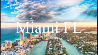 4k Aerial drone, GoPro Hero 9 footage Miami, Florida