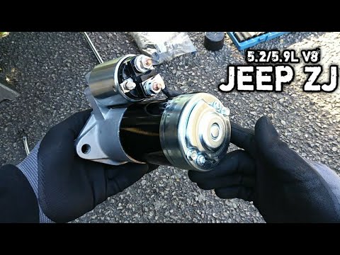 STARTER REPLACEMENT (JEEP GRAND CHEROKEE) - YouTube