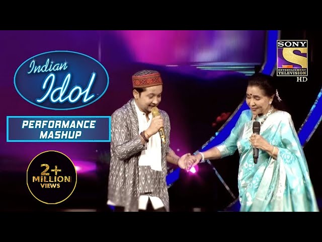 Pawandeep और Asha ताई ने Yeh Raaten Yeh Mausam पर किया Dance | Indian Idol | Performance Mashup class=