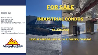 Golden CO Industrial Warehouse Condos for Sale