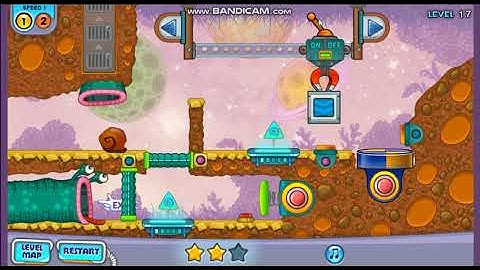 Snail Bob 4 levels 16-20 walkthrough all 3 stars collected in each level