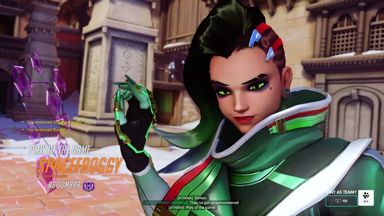 Wasn’t supposed to play Sombra, but I took someone Poftg (Played Vendetta and Sombra) Overwatch