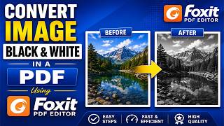 How to Convert an Image to Black & White in a PDF Using Foxit PDF Editor