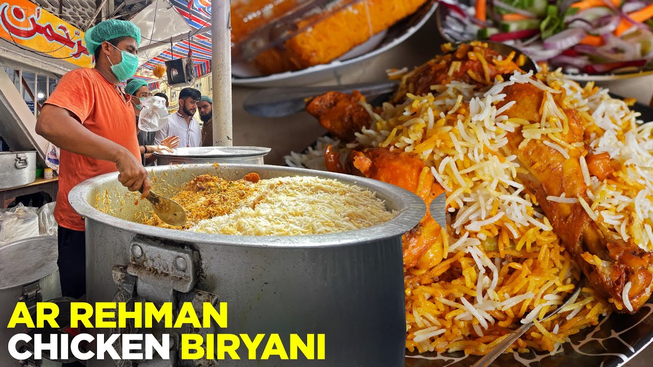 Al Rehman Biryani Making of the Famous Chicken Biryani, Kharadar