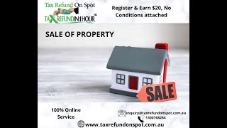 Sale of Property: Online Tax Return, myTax Return, Mygov ATO 2021  | 📞 1300 768 284