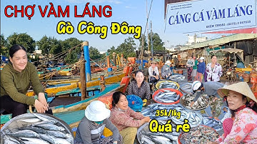 Gặp chị gái vui tính tại Chợ Vàm Láng - Gò Công Đông Tiền Giang ,nhiều tôm cá biển rẻ bèo