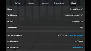 DJI Mini 5 Pro and RC2 Firmware Updates - 01.00.0700 and 10.00.0800 - Test Flight and RTH Glitch
