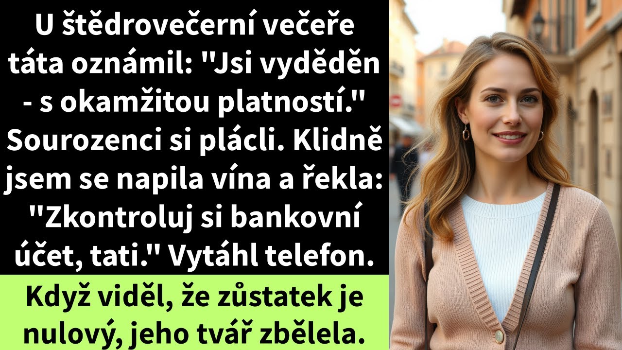 U štědrovečerní večeře táta oznámil: 