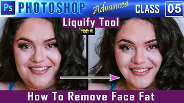 How To Remove Face Fat In Photoshop | Liquify Tool Tips and Tricks | Advance class @GFXMentor